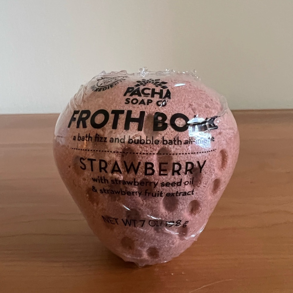 🍓 Pacha Soap Co Strawberry Froth Bomb 🍓